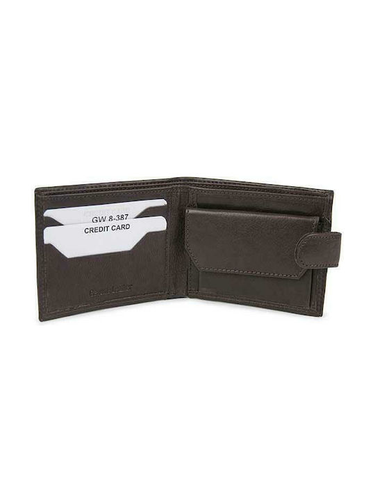 Kypraiosleather Men's Leather Wallet Brown