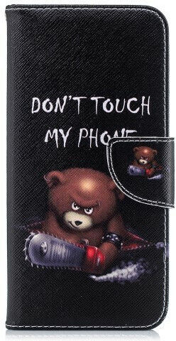Дизайн Angry Bear Книга Изкуствена кожа Многоцветен (Huawei P Smart+)