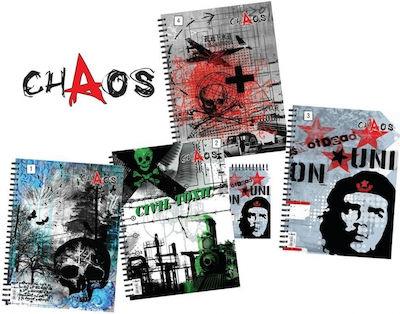 Next Spiral Notebooks Ruled 2 Subjects Next Chaos Τετρ 20pcs (Μiscellaneous Designs/Colors)