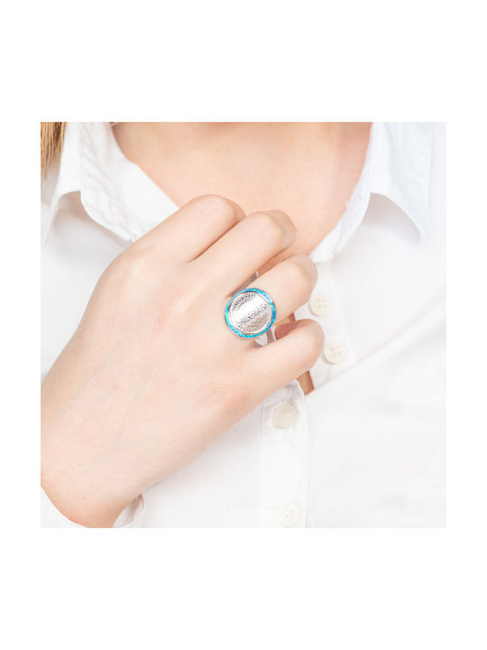 Women's Silver Ring with Stone