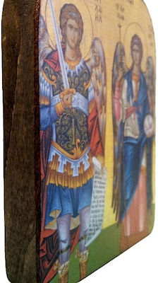 Christening Favor with Religious Icon made of Wood