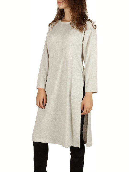 Ryujee Paris Cotton Tunic Long Sleeve grey