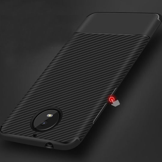 Motorola Back Cover Σιλικόνης Μαύρο (Moto G5S)