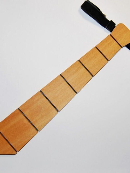 Kids Tie with Elastic Band Brown