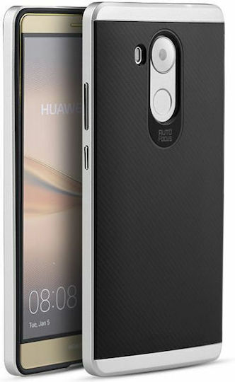 iPaky Hybrid Umschlag Rückseite Silikon Silber