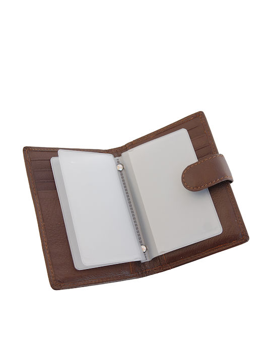 Leather Men's Wallet Cards Brown