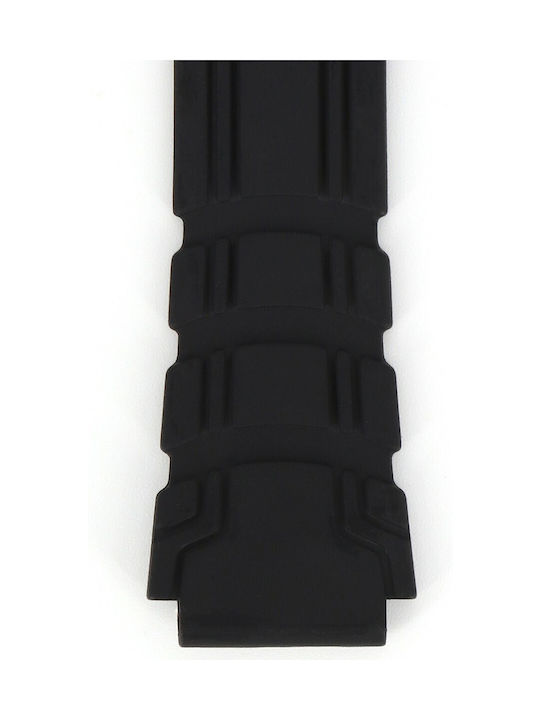 Tzevelion Rubber Strap Black 18mm