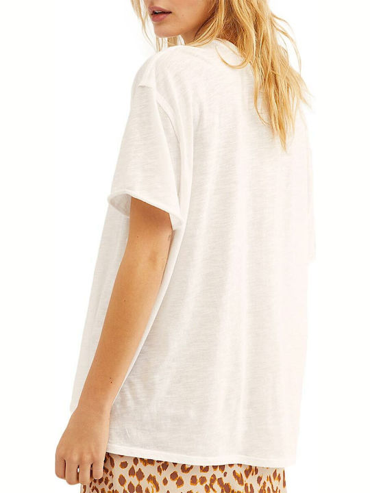 Free People Women's Oversized T-shirt White.