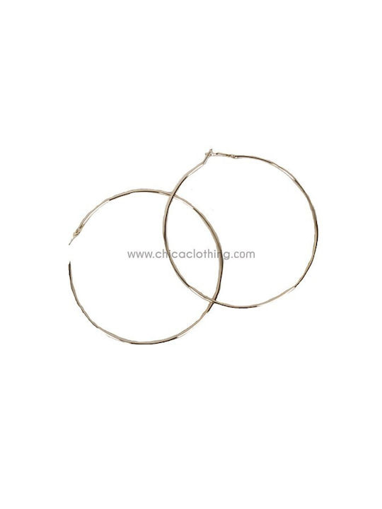 Chica Earrings Hoops Gold Plated