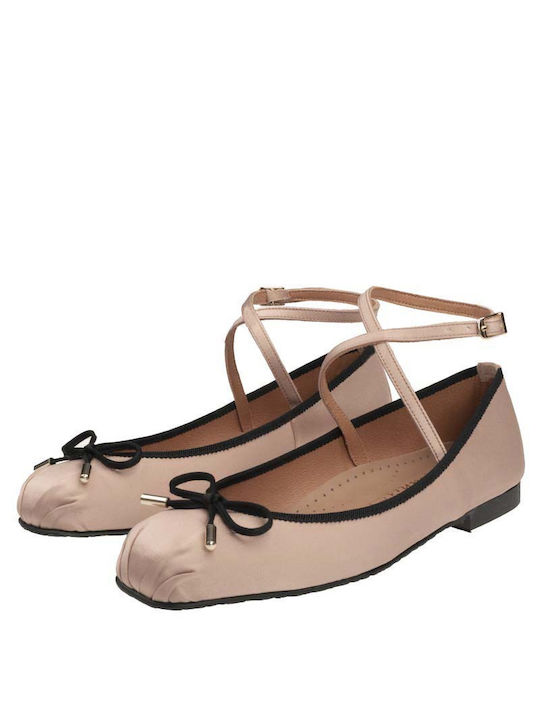 Divide Ballerinas with Strap Pink