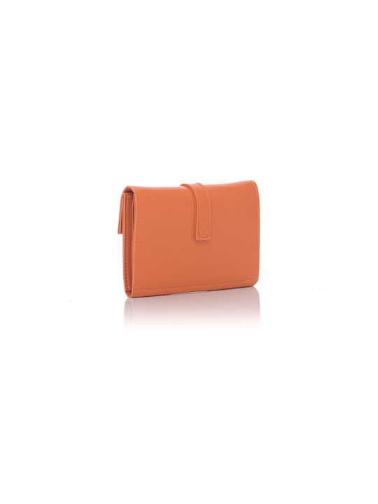 David Polo Small Women's Wallet Coins Orange