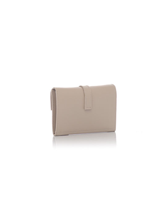 David Polo Small Women's Wallet Coins Beige