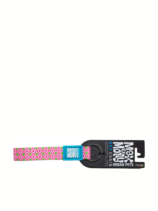 Max & Molly Keychain Fabric Pink
