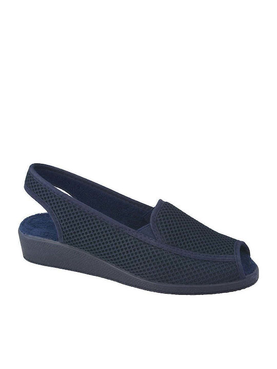 Pantofi balerini pentru femei Slingback in Albastru Culori