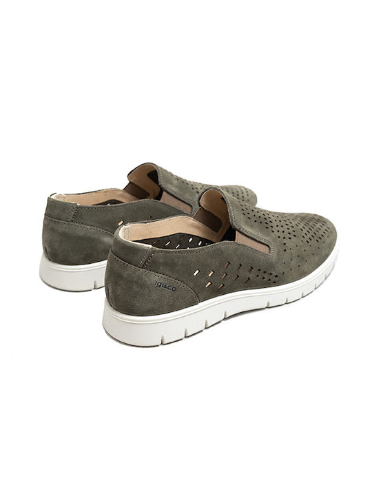 De piele Slip-on-uri pentru bărbați Verzi