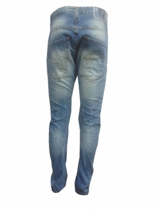 Luciano Faketti Herren Jeanshose Blau