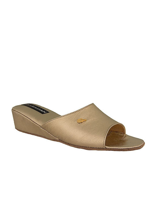 Leather Women's Winter Slippers Silver 34/46 Silver