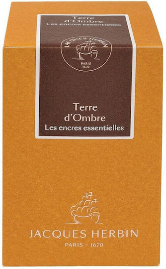 Jacques Herbin Replacement Ink for Fountain Pen Brown 50ml
