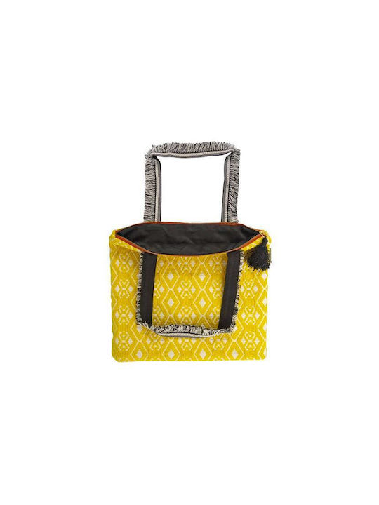 Artebene Υφασμάτινη Τσάντα για Ψώνια σε Κίτρινο χρώμα