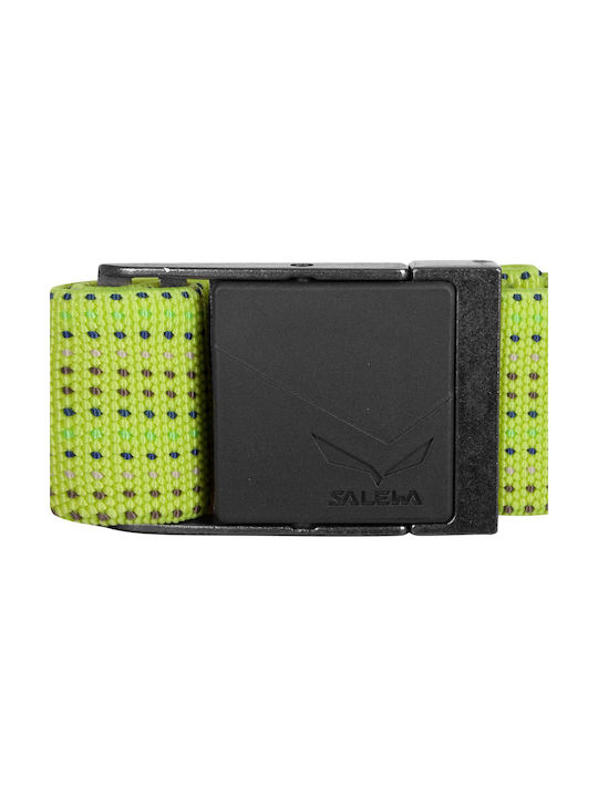 Salewa Men's Fabric Webbing Belt Elastic Belt Green