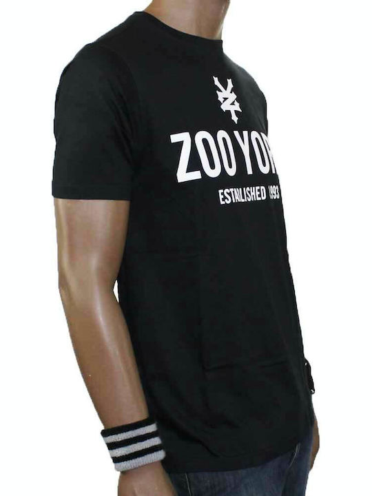 Zoo York T-shirt Bărbătesc cu Mânecă Scurtă Negru