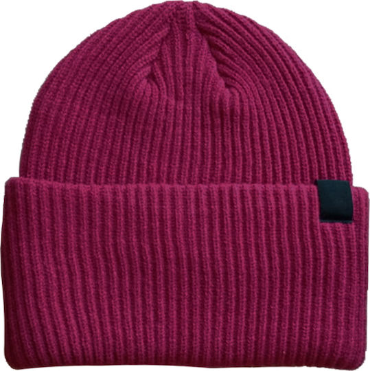 Beanie Γυναικείος Σκούφος Πλεκτός σε Φούξια χρώμα