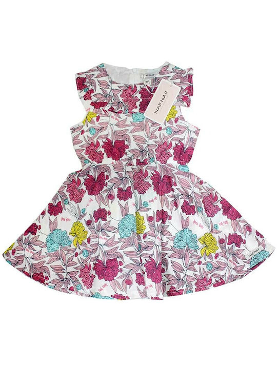 Naf Naf Kids Dress Floral Sleeveless Multicolour