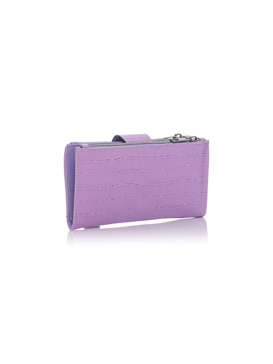 David Polo Large Women's Wallet Cards Lilac