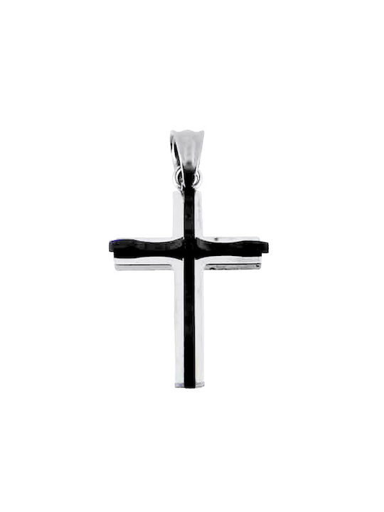 Men's Cross from Steel with Chain