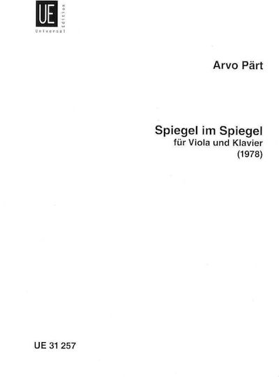 Universal Edition Paert Spiegel Im Spiegel Viola & Piano Sheet Music for Piano