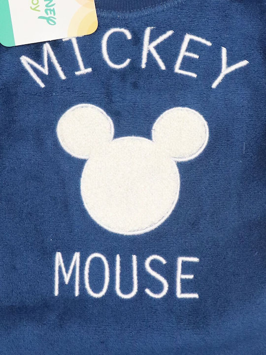 Disney Kids Blouse Long Sleeve Navy Blue Baby Mickey Mouse