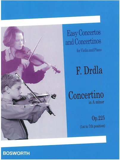 Bosworth Edition Drdla Concertino In A Minor Violin & Piano für Geige