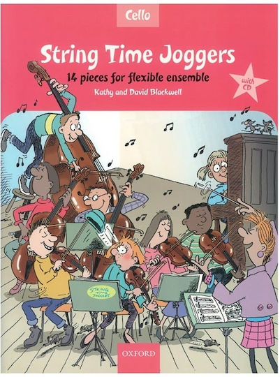 Oxford Kathy David Blackwell String Time Joggers Cello Book & Παιδική Μέθοδος Εκμάθησης για Τσέλο + CD