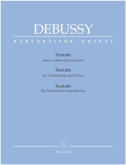 Barenreiter Debussy Sonate Pour Violoncello & Piano за Виолончело