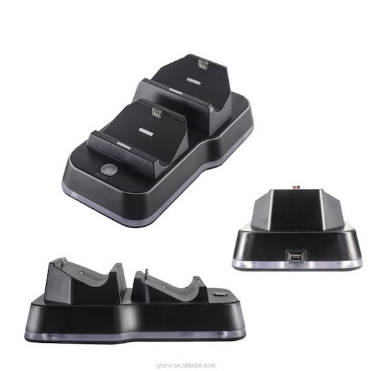 Jys Dual Charging Station for 2 controllers PS4 Black