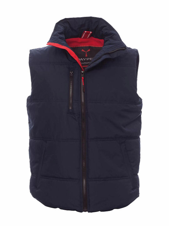 Payper Daytona Ανδρικό Γιλέκο Εργασίας με Επένδυση Fleece Μπλε