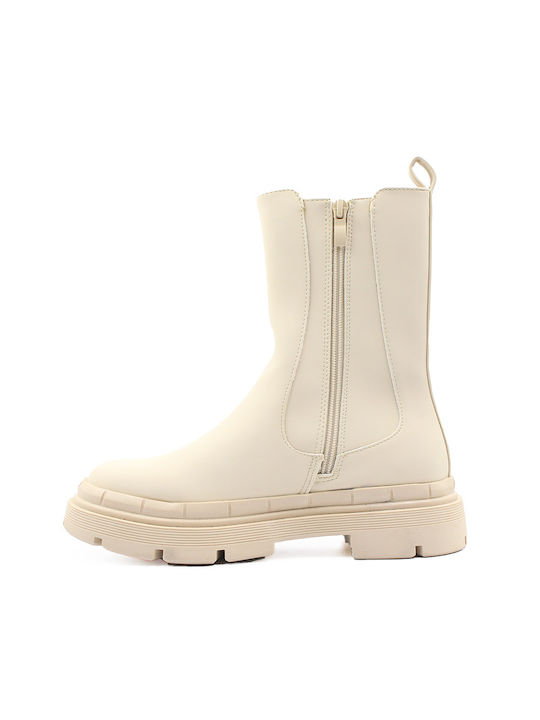 Alta Moda Women's Chelsea Boots Beige