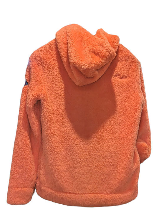 Protest Kids Cardigan Fleece with Hood Orange