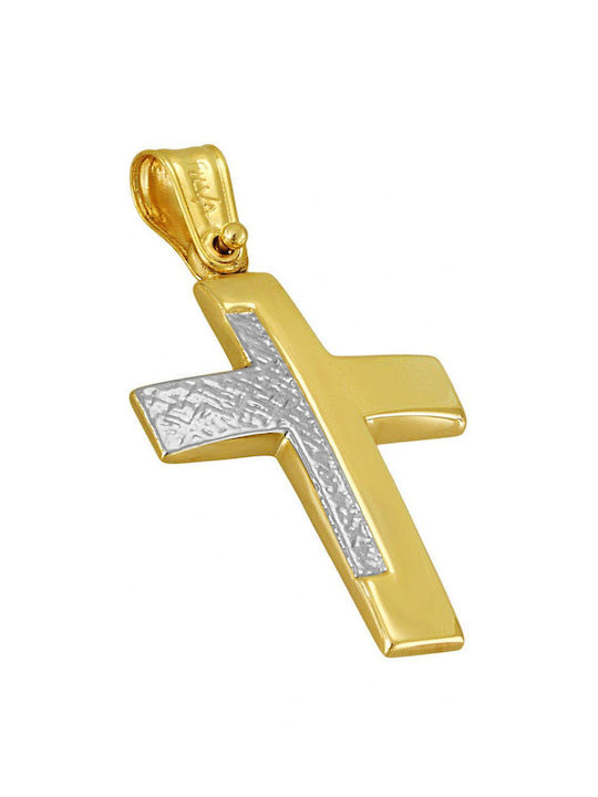 Filva Oro Gold Cross 14K Double Sided