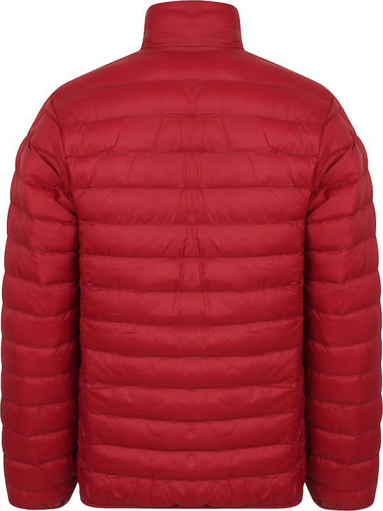 Tokyo Laundry Men's Winter Puffer Jacket Red