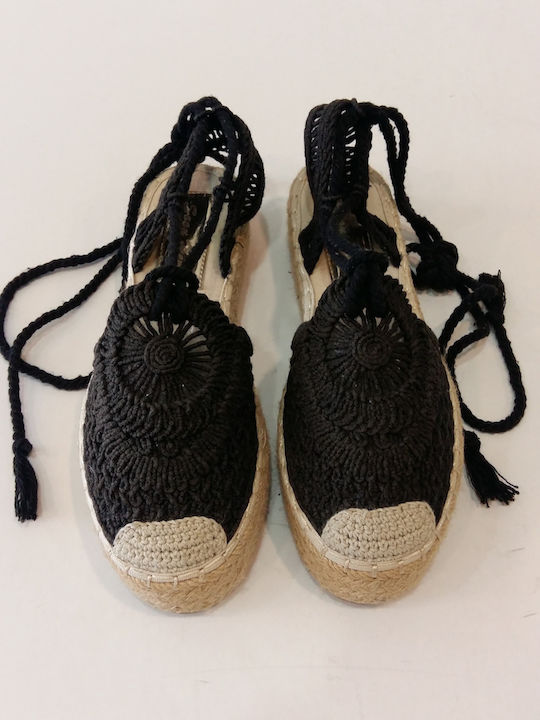 Women's Knitted Espadrilles Black