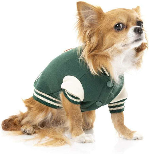Fuzzyard Кучешки палта Green Large с дължина на гръбчето 70 см.