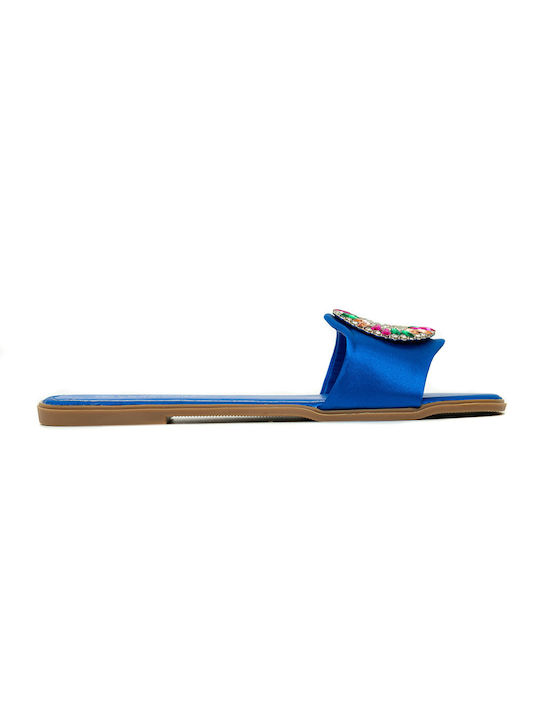 Politis shoes Women's Flat Sandals in Blue Color