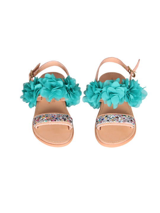 Fashion Beads Kids' Sandals Turquoise