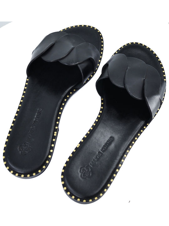 Sandale Casual Damă Din Piele Negre