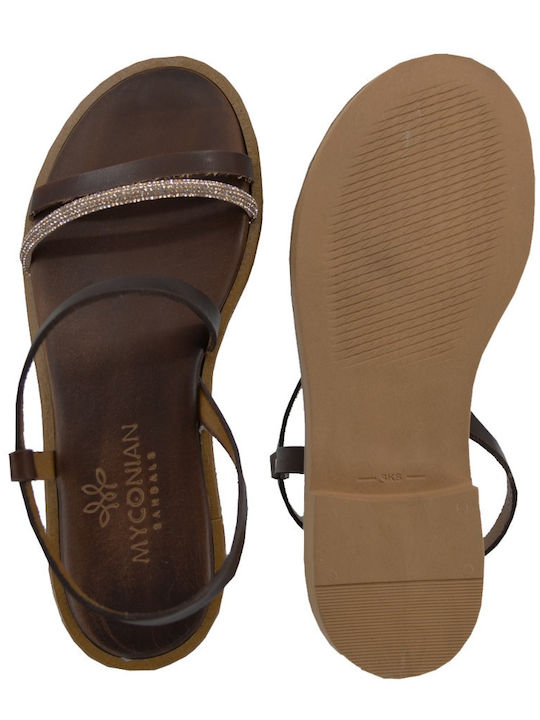 Sandale Casual Damă de Piele Maro