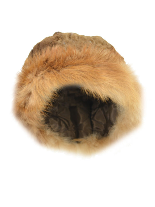 Δερμάτινα 100 Furry Women's Hat Brown