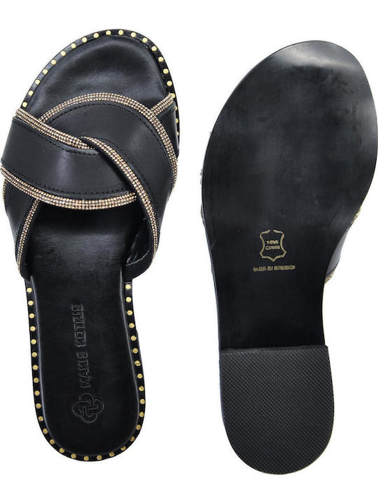 Sandale Casual Damă de Piele Negru