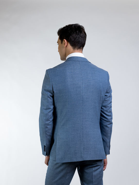Costum Bărbați cu Croială Strâmtă Blue