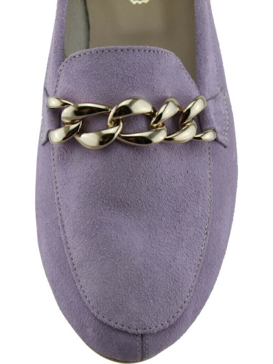 Mocasini dama în culoarea Violet